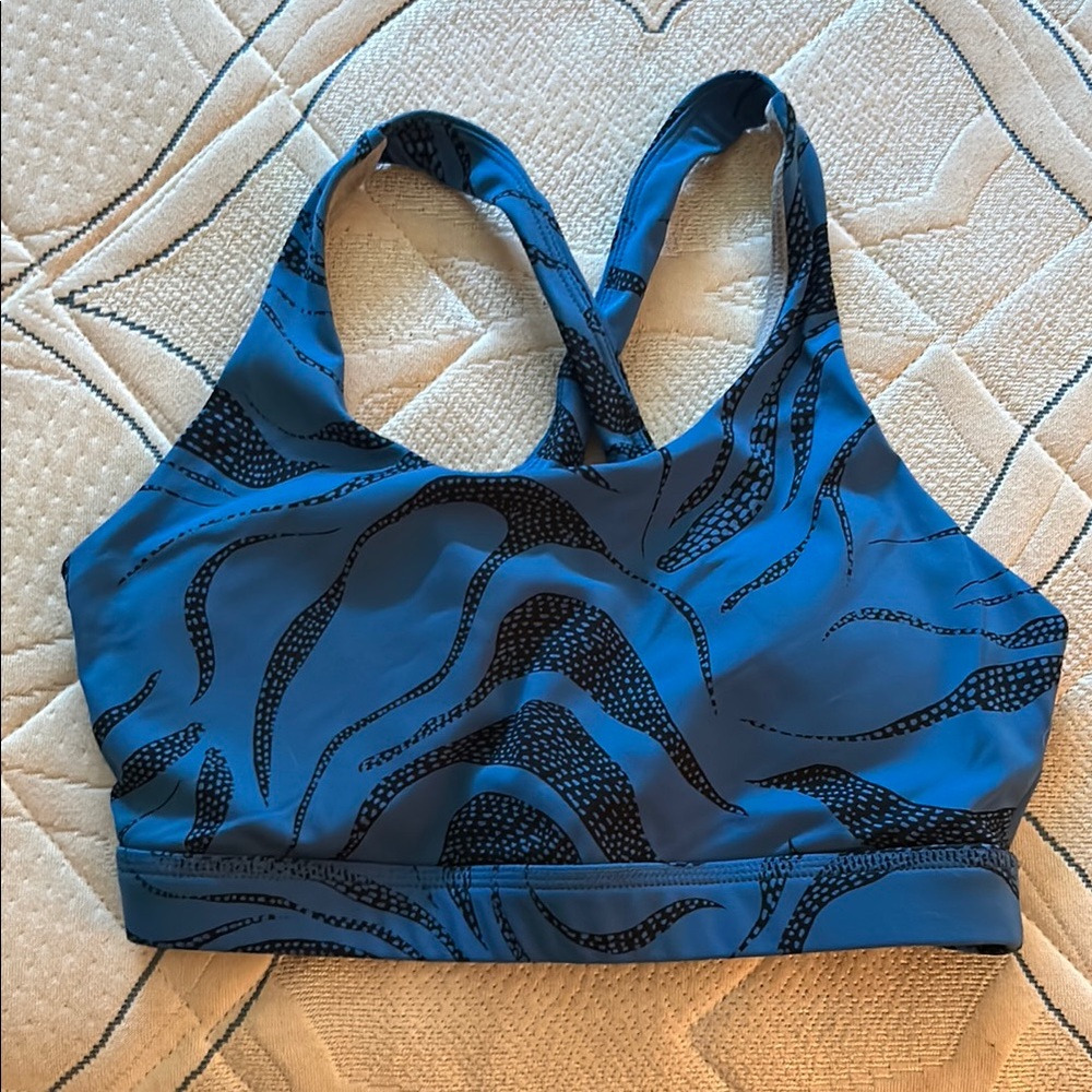 Born Primitive Women's Blue Patterned Sports Bra